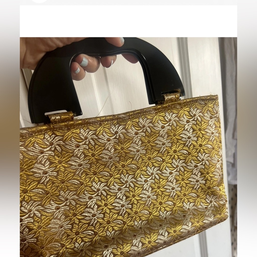 Vintage floral pattern textures GraceChuang clutch acrylic handle for sale